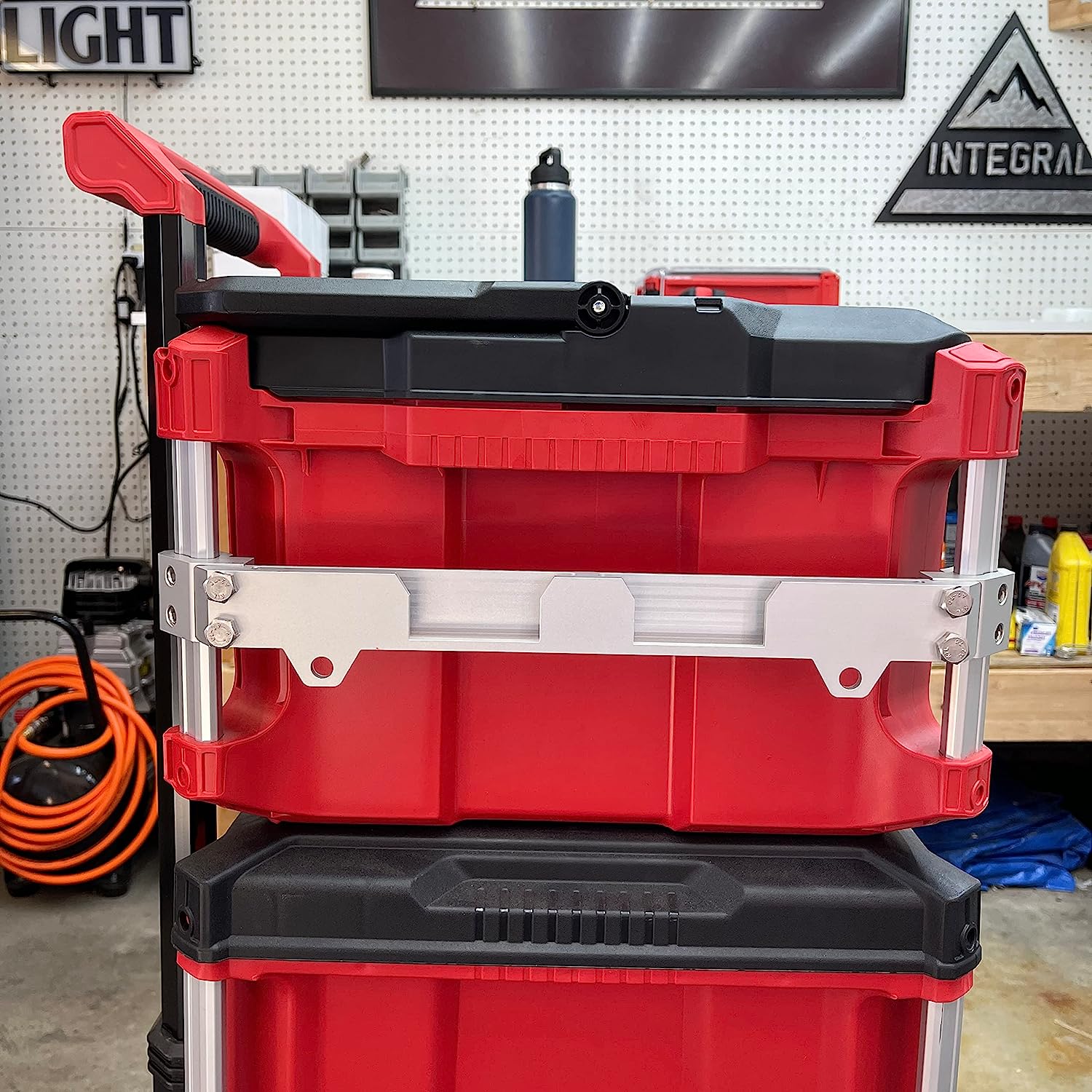 Alpha Engineered Tool Rail Mount Compatible with Milwaukee Packout