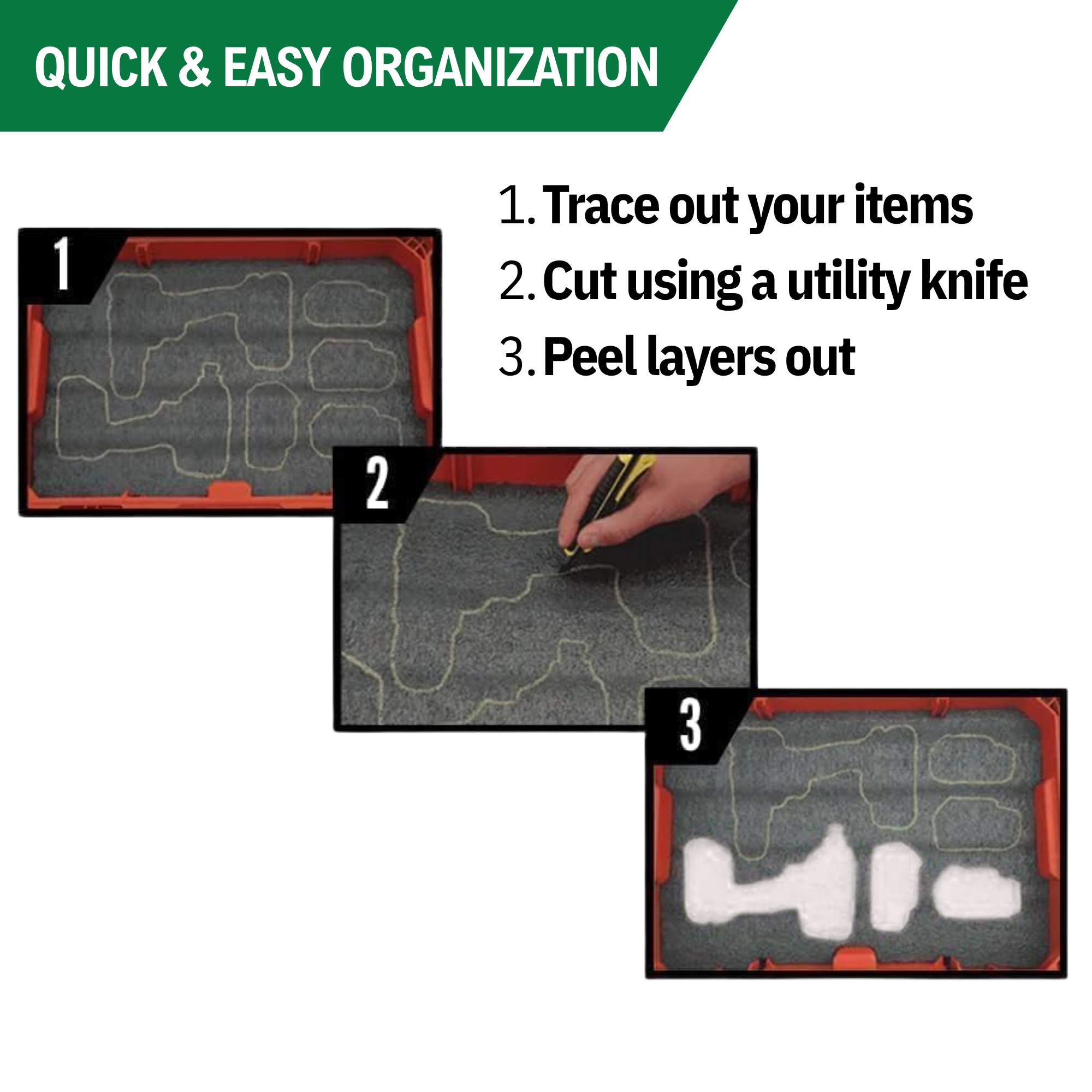 Apache 4800 Weatherproof Protective Case, X-Large, Black Kaizen Inserts