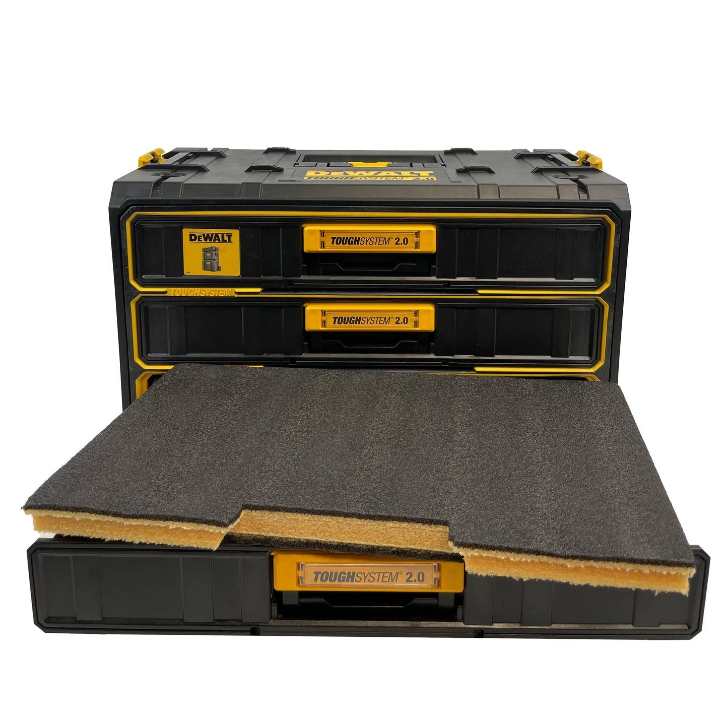 DEWALT DWST08330 - TOUGHSYSTEM 2.0 Three-Drawer Unit - Kaizen Inserts