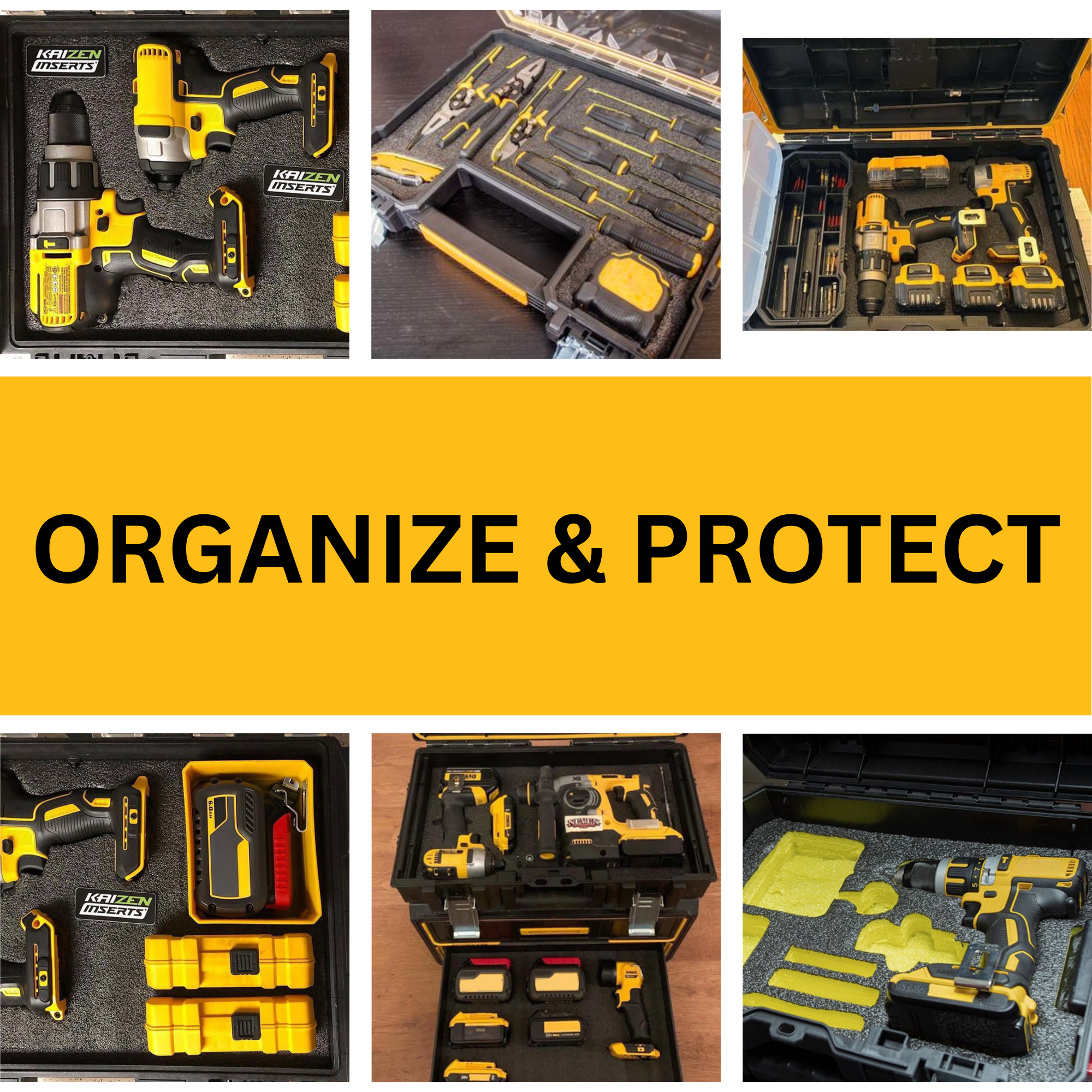 DeWalt Tough System DS100 - Organizer - Kaizen Inserts