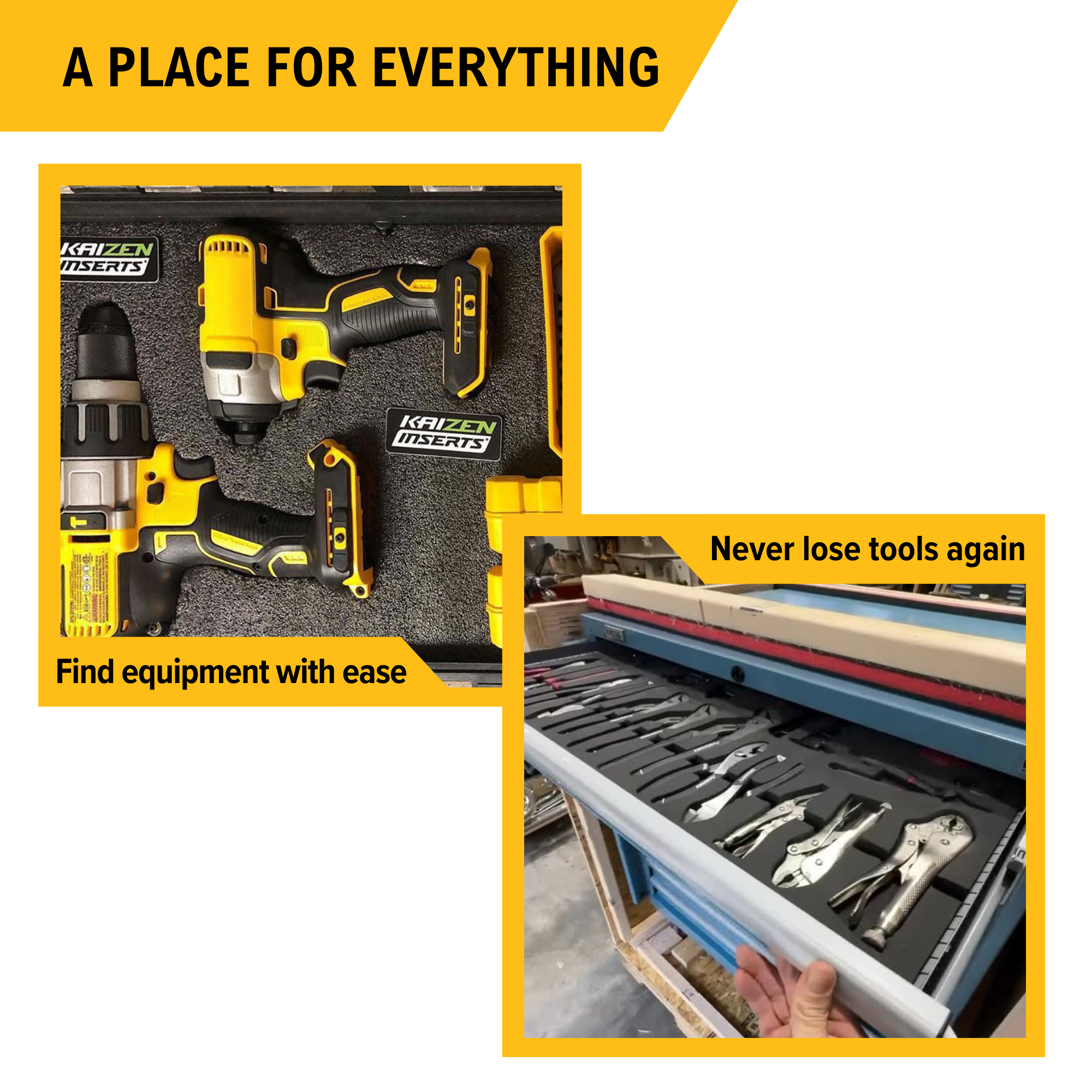 DeWalt Tough System DS100 - Organizer - Kaizen Inserts