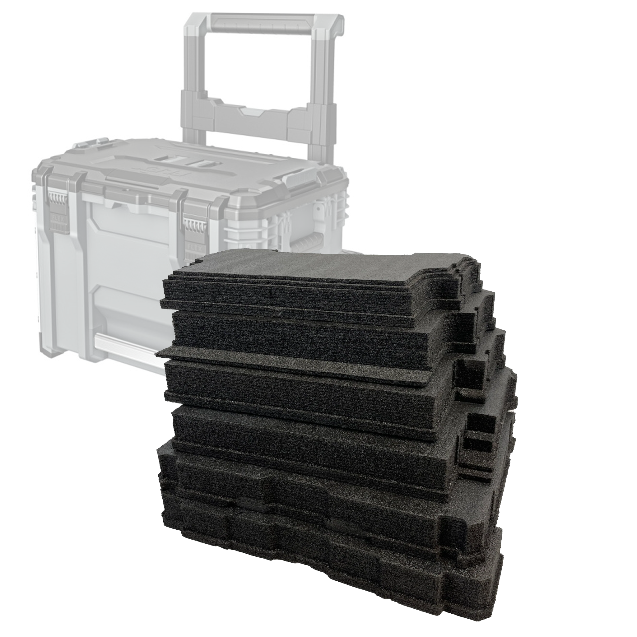 FLEX STACK PACK Rolling Tool Box - Kaizen Inserts
