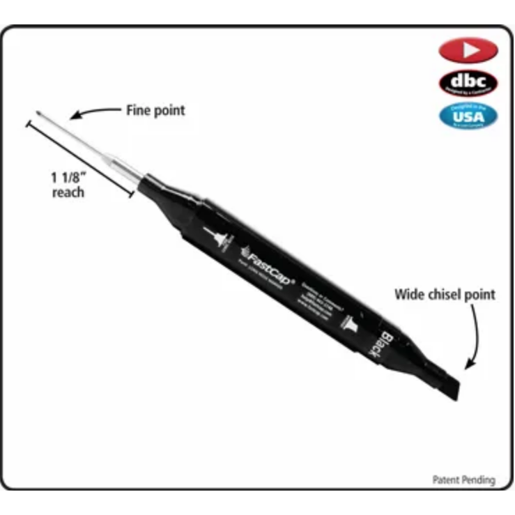 FastCap Long Nose Marker Silver