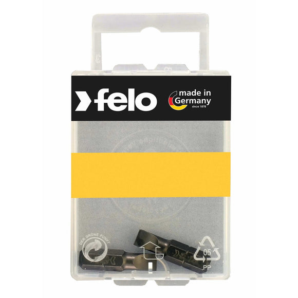 Felo 02031036 Slotted 3.5 x 0.6 x 25 mm Bits - 2 Pieces