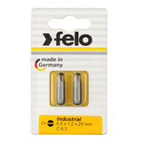 Felo 02061036 Slotted 6.5 x 1.2 x 25 mm Bits - 2 Pieces