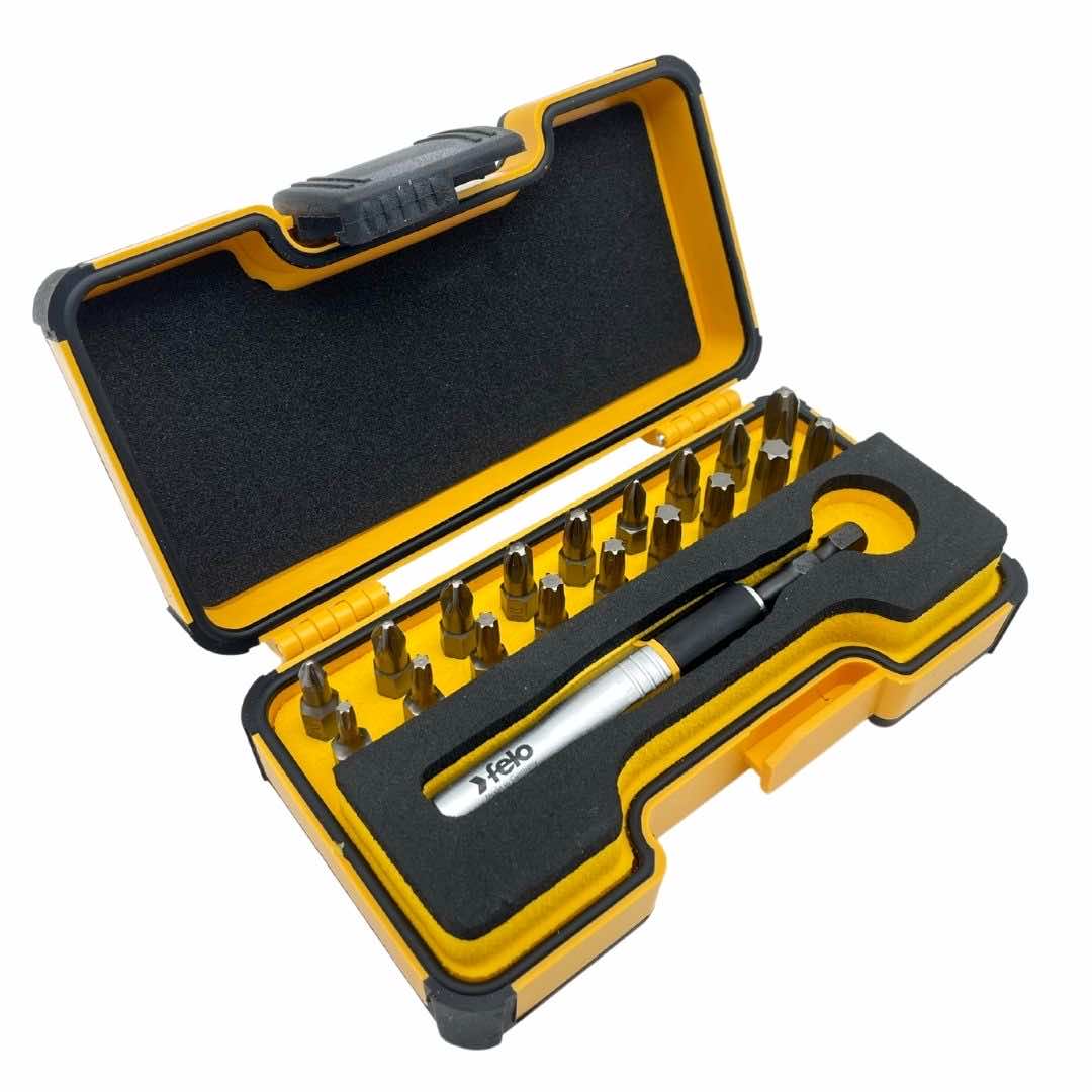 Felo 02071906 XS-Strongbox IMPACT Bit Set with Industrial Bits and Imp ...