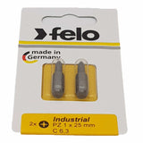 Felo 02101036 Cross bit PZ 1X25, Industrial series, 2 pcs in blister