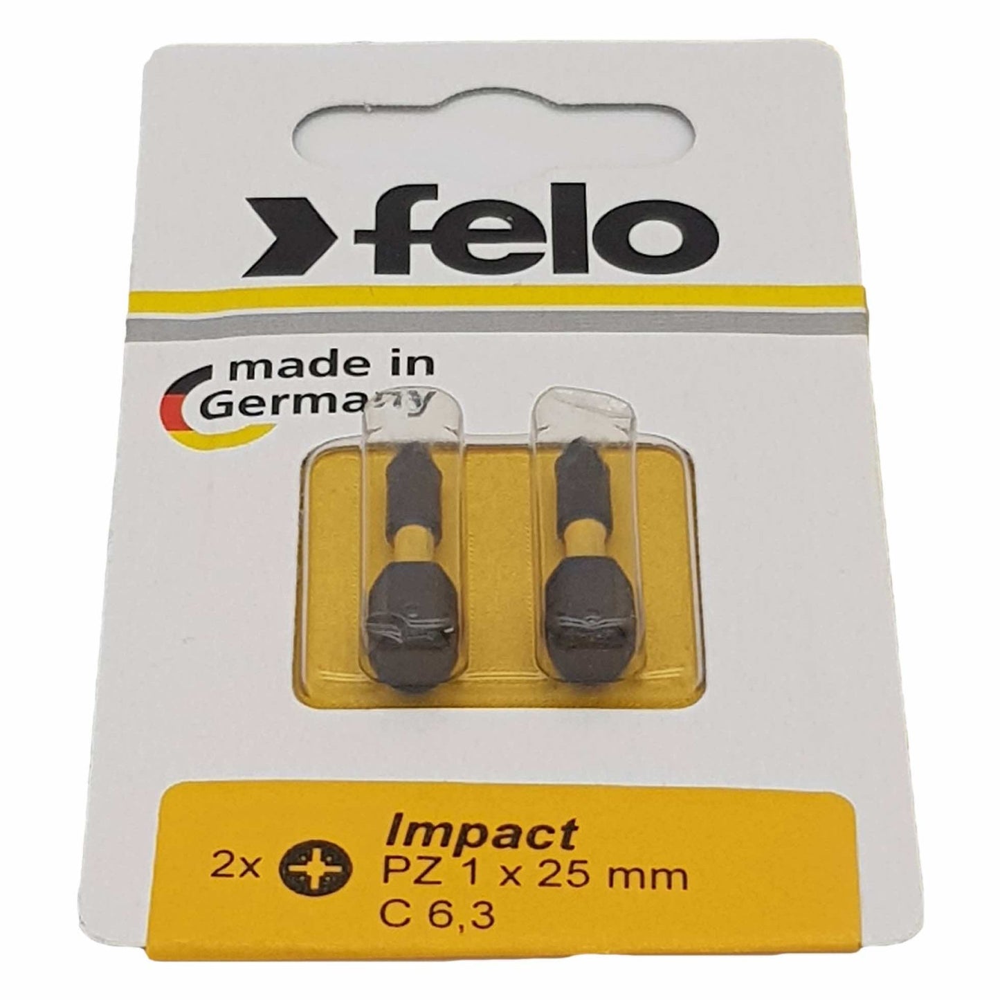 Felo 02101241 Impact cross bit series Impact PZ 1X25, 2 pcs