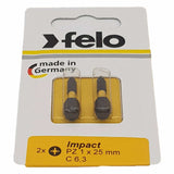 Felo 02101241 Impact cross bit series Impact PZ 1X25, 2 pcs