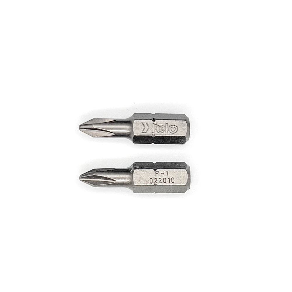Felo 02201036 Phillips #1 x 25 mm Bits - 2 Pieces