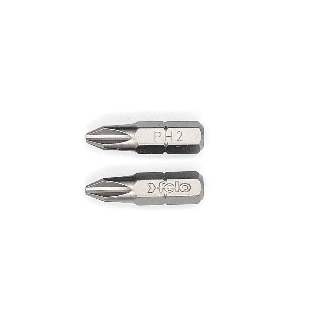 Felo 02202036 Phillips #2 x 25 mm Bits - 2 Pieces