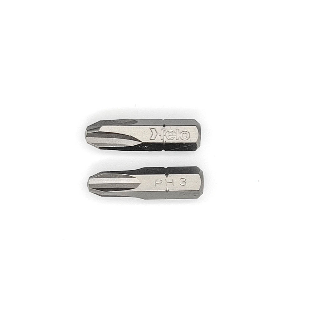 Felo 02203036 Phillips #3 x 25 mm Bits - 2 Pieces