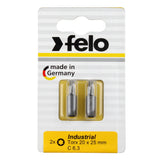 Felo 02627036 Torx T27 x 25 mm Bits - 2 Pieces