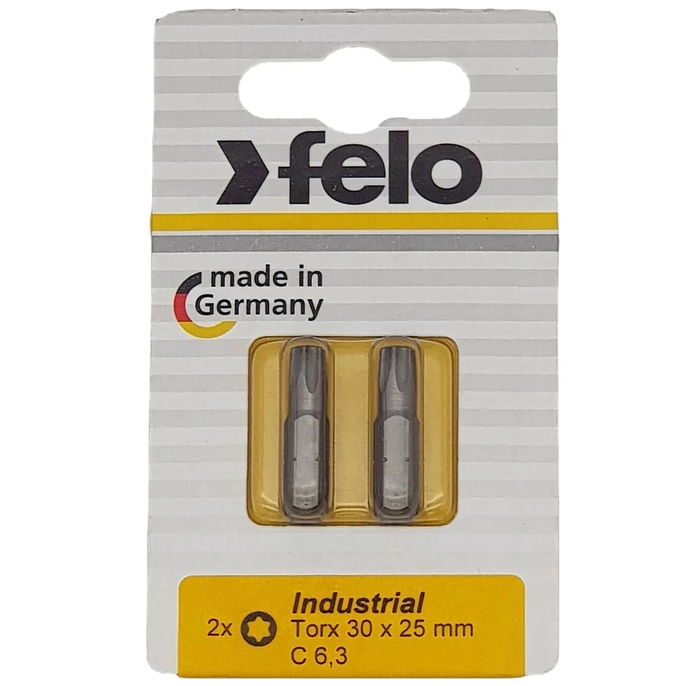 Felo 02630036 Torx T30 x 25 mm Bits - 2 Pieces
