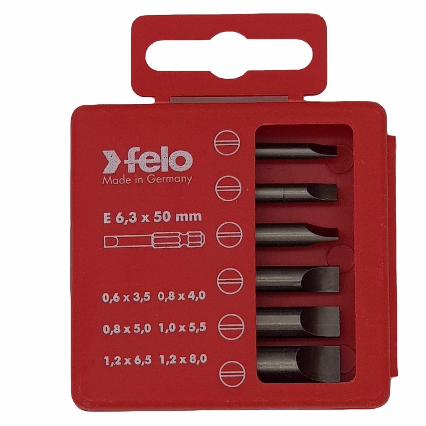 Felo 03091516 Profi Bit Box 6 Bits x 50 mm - Slotted