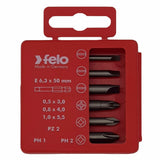 Felo 03092516 Bit set SL/PZ/PH Industrial 50 mm in case, 6 pcs