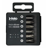 Felo 03291516 Profi Bit Box 6 Bits x 50 mm, Pozidriv/Phillips