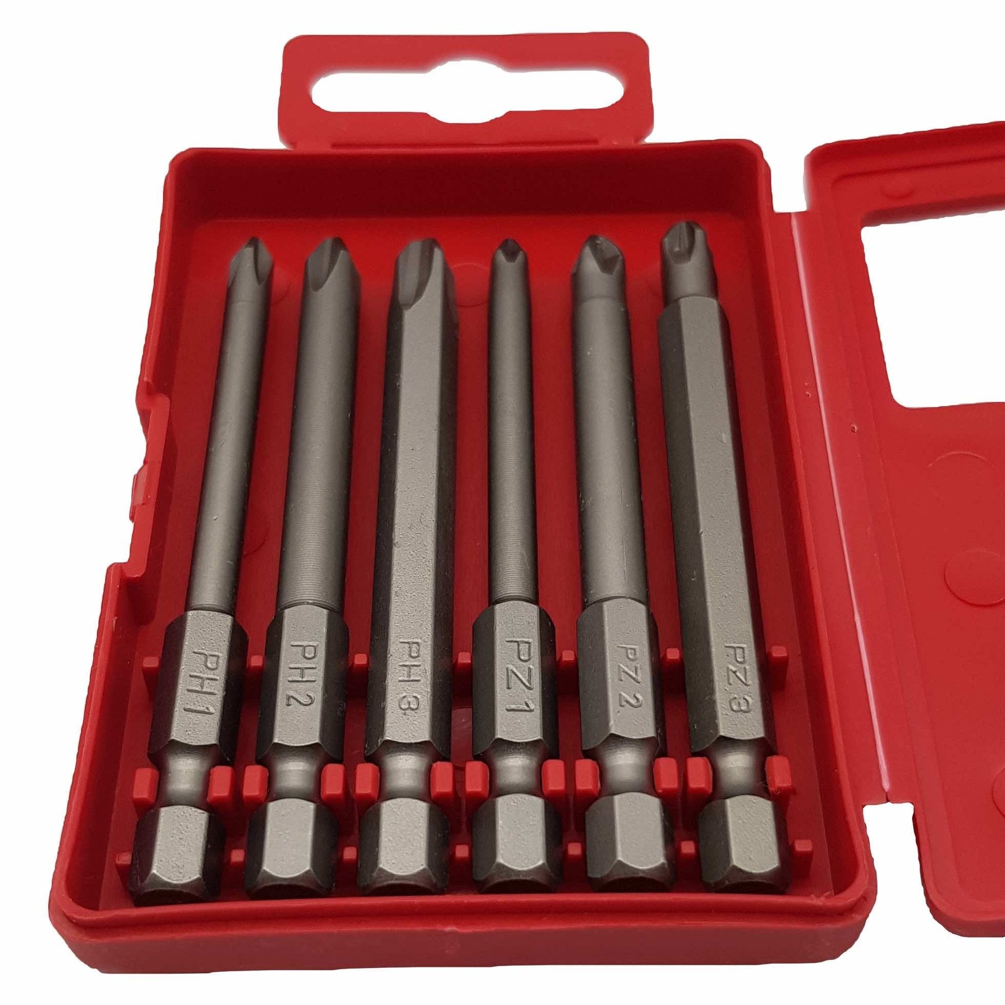 Felo 03291716 Profi Bit Box 6 Bits x 73 mm, Phillips/Pozidriv