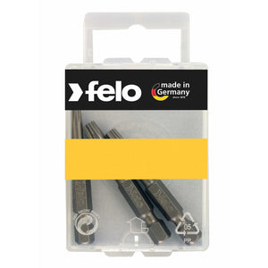 Felo 03693116 Torx T10 / T15 / T20 x 50 mm Industrial Bit - 3 Pieces