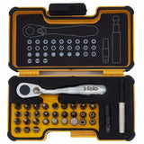 Felo 05773306 XS Box SL, Hex, PH, PZ, TX Bits Mini Ratchet, Bit Holder - 33 piece