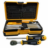 Felo 05781006 R-GO M-Tec Nut Drivers, Ergonic Ratchet - 10 piece Box