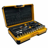 Felo 05781906 R-GO Box Sockets, Ergonic Ratchet, Metric - 19pc