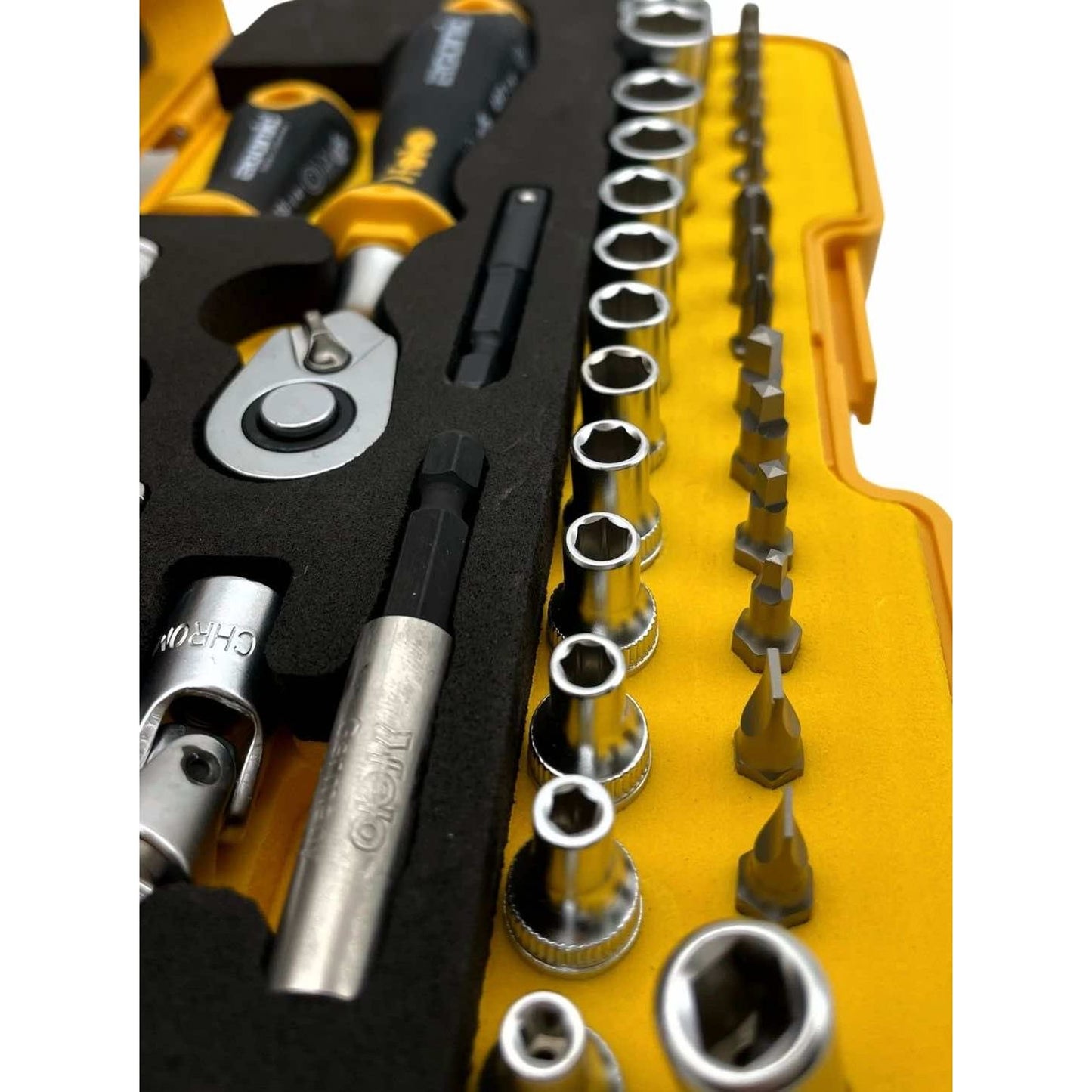 Felo 05783656 R-GO XL Box Sockets, Bits Ergonic Ratchet - 36 piece