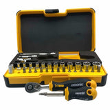 Felo 05783656 R-GO XL Box Sockets, Bits Ergonic Ratchet - 36 piece