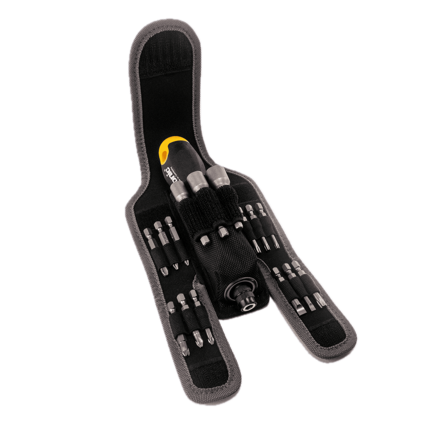 Felo 06071604 Ergonic K Handle Ratcheting Screwdriver Pouch Set, 16 Pieces