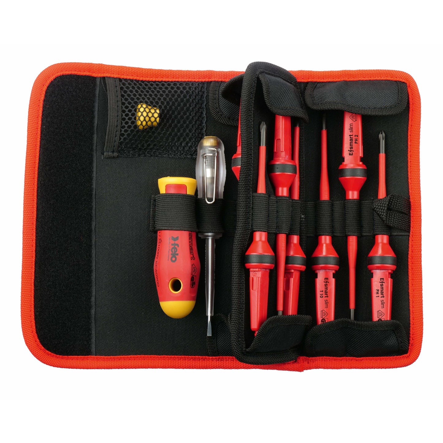 Felo 06381204 Belt bag E-smart slim VDE 13 pcs. SL/PH/PZ/TORX