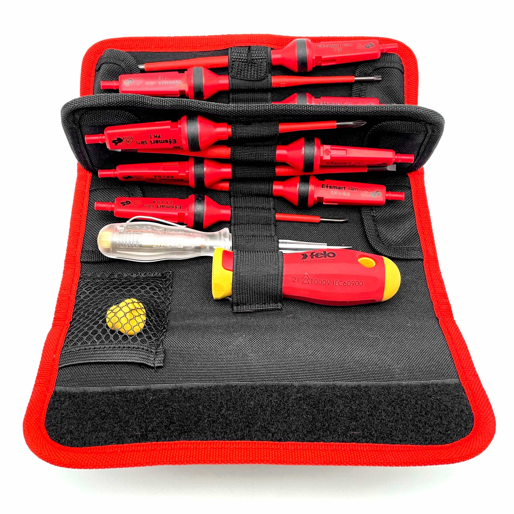 Felo 06381204 Belt bag E-smart slim VDE 13 pcs. SL/PH/PZ/TORX
