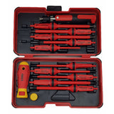 Felo 06391316 XL-Strongbox E-smart VDE Industry, Slotted/Phillips/Pozidriv/Plus-Minus, 13 Pieces