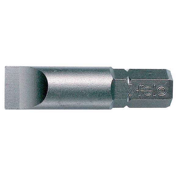 Felo 07010410 Special flat slotted bit Industrial SL10.0x1.6 series length 32mm seat C8 5/16