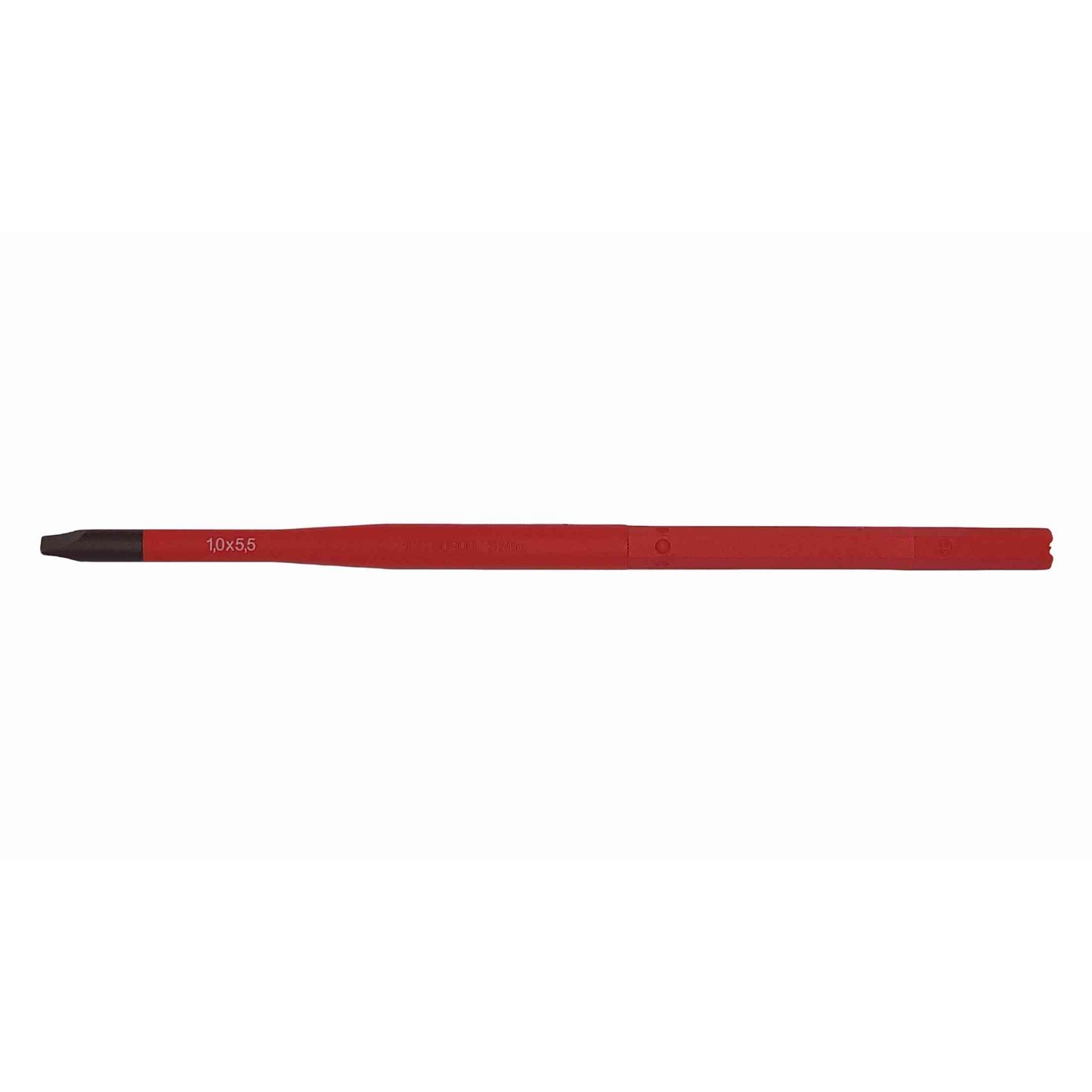 Felo 10055494 VDE Insulated Slim Blade for Torque Limiting Handle, Slotted SL 5.5 x 1.0 x 170 mm