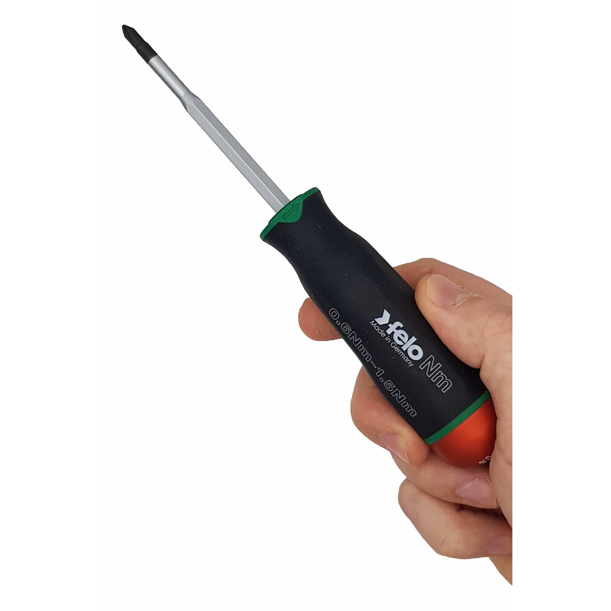 Felo 10099116 Screwdriver with adjustable torque NM series 0.6-1.5 Nm with a set of attachments, 12 pcs