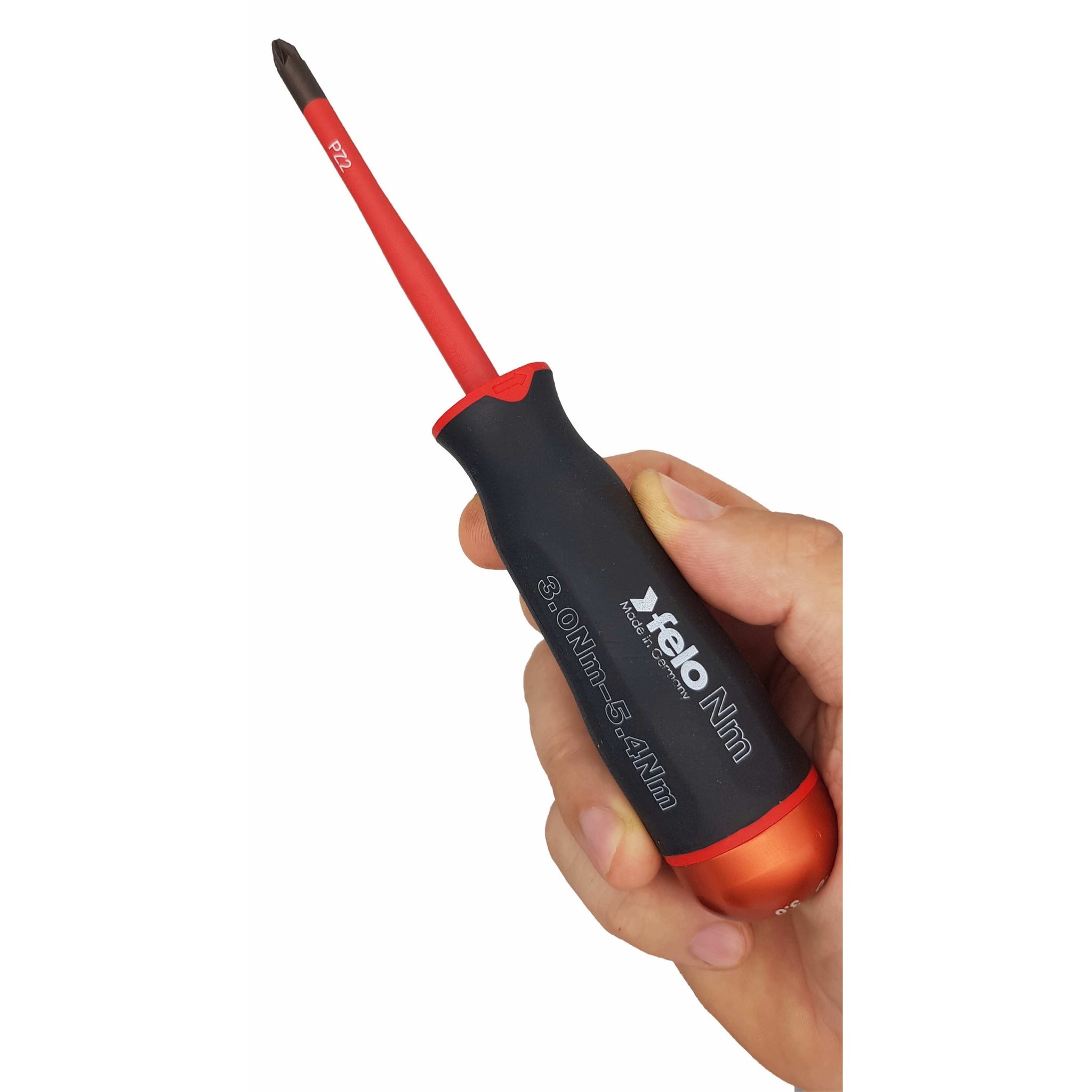 Felo 10120394 VDE Insulated Slim Blade for Torque Limiting Handle, Pozidriv PZ 2 x 170 mm