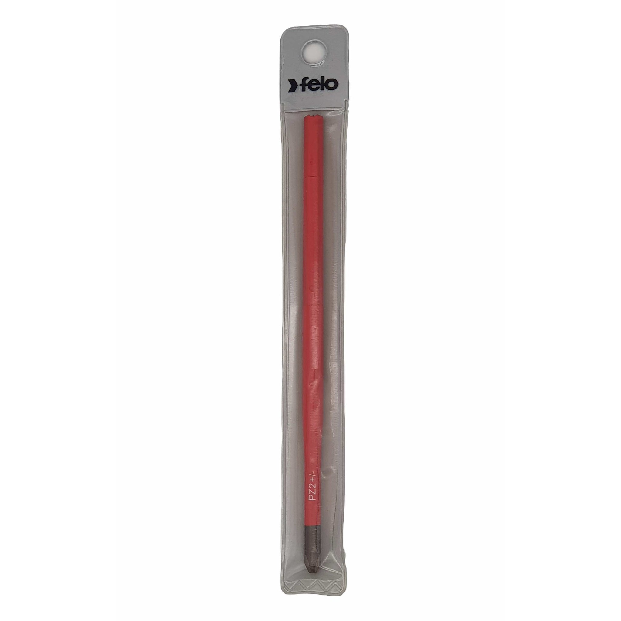 Felo 10720394 VDE Insulated Slim Blade for Torque Limiting Handle, Pozidriv/Slotted Plus-Minus 2 x 170 mm