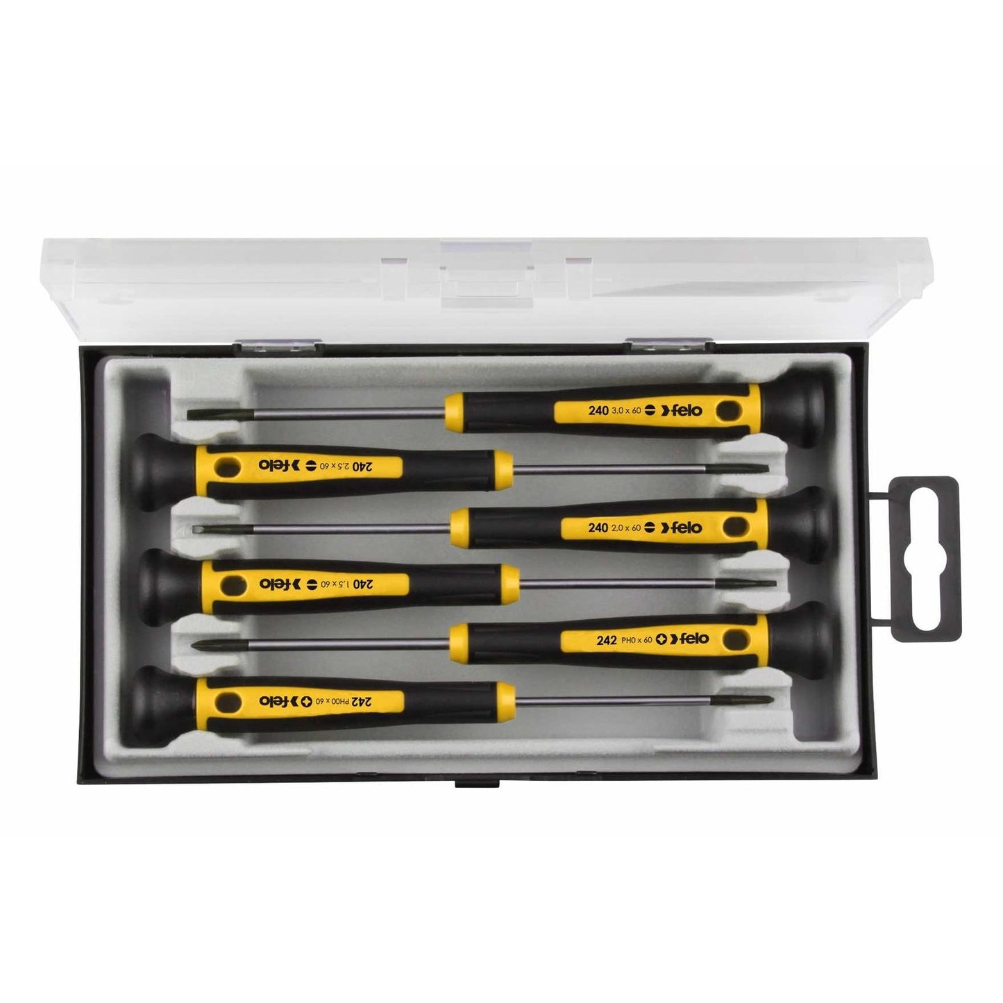 Felo 24096166 6 Piece Slotted & Phillips Precision Screwdriver Set