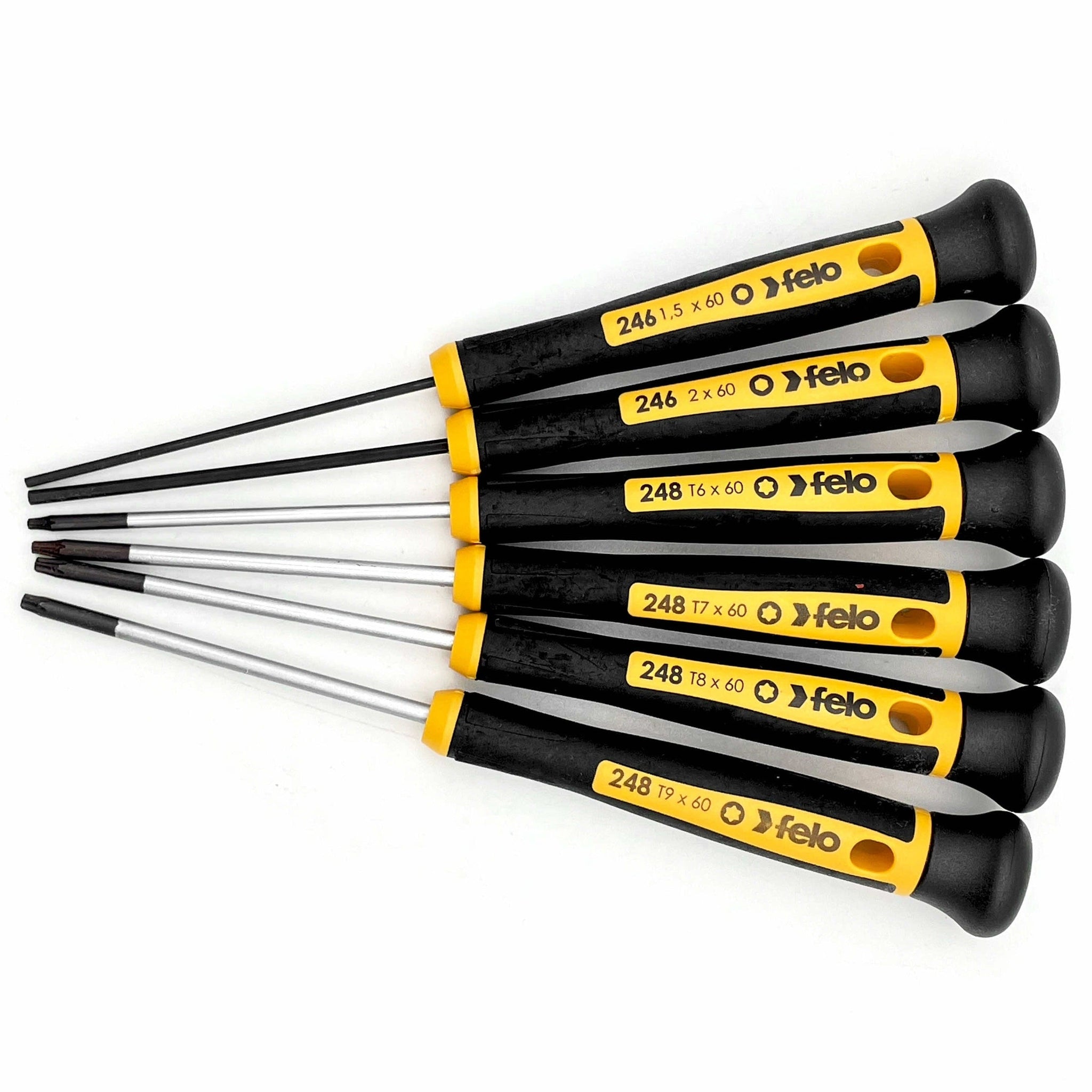Felo 24896166 6 Piece Torx & Hex Precision Screwdriver Set