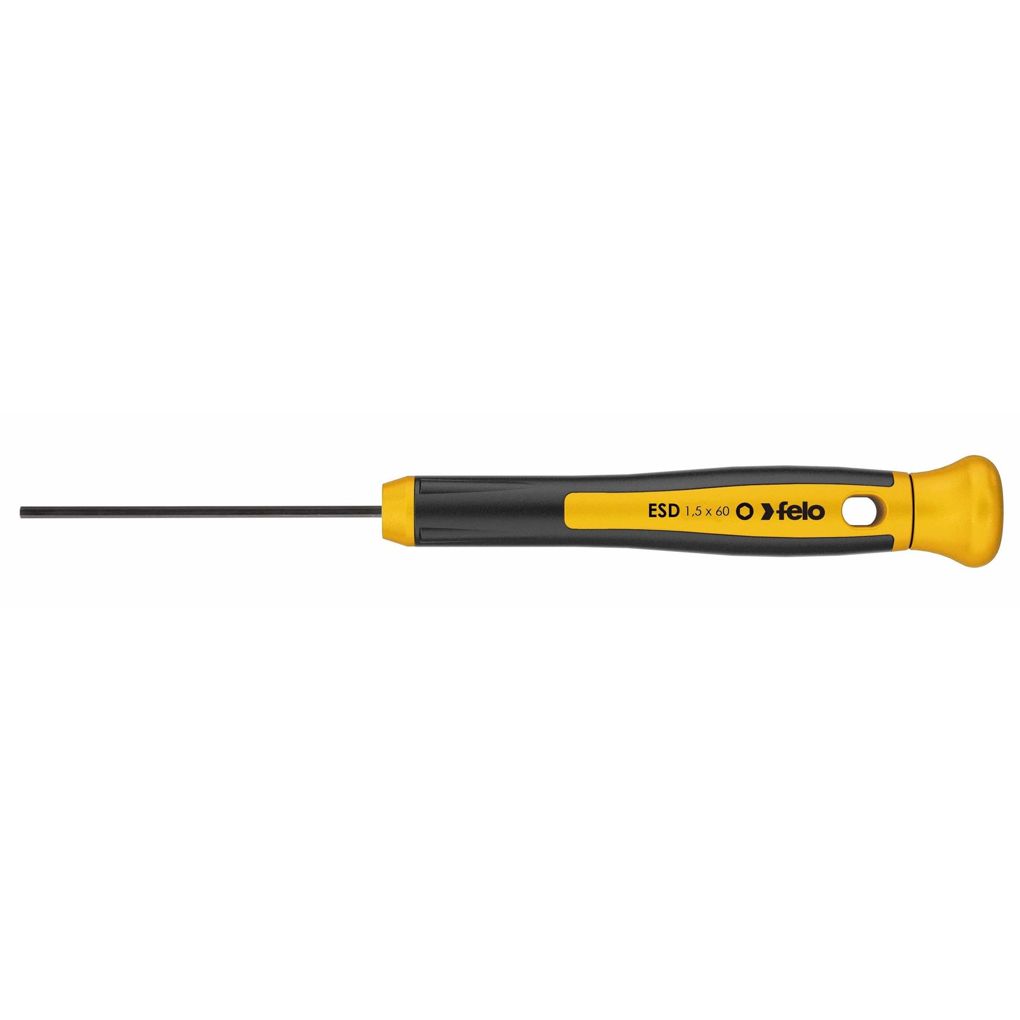 Felo 25615160 1.5 mm x 60 mm ESD Precision Hex Screwdriver