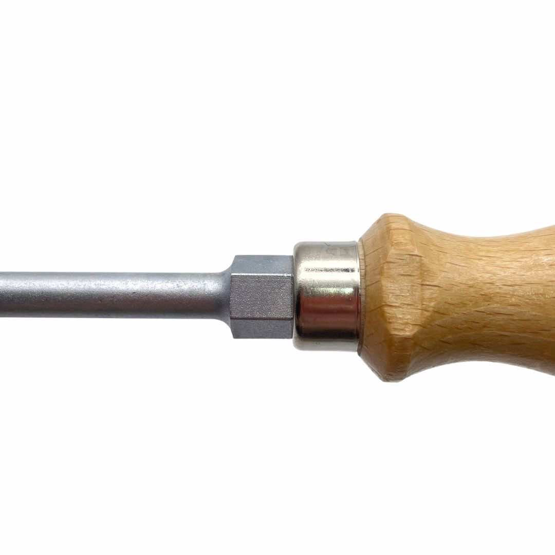 Felo 33512090 12 x 200mm Wood Handle Slotted Screwdriver