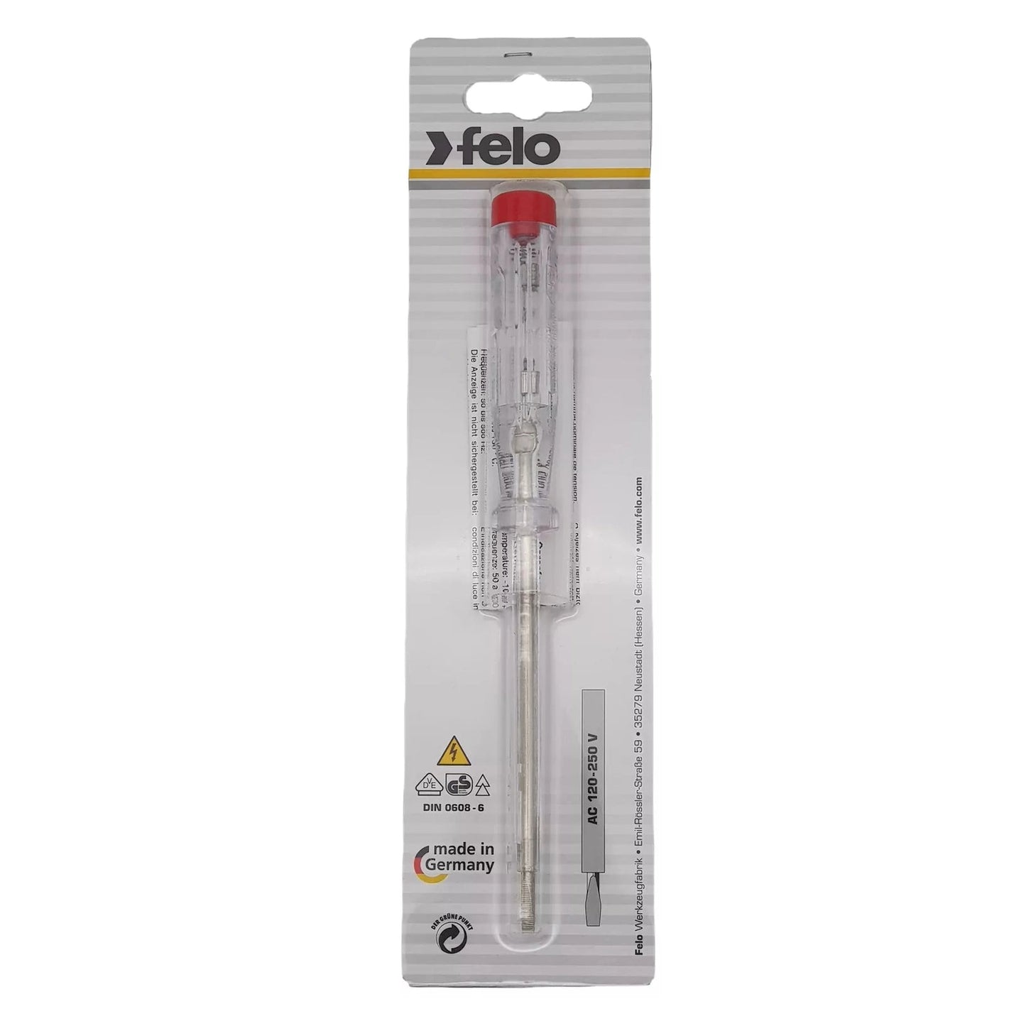 Felo 36135001 Screwdriver voltage tester 3.5X1X100 220-250 V
