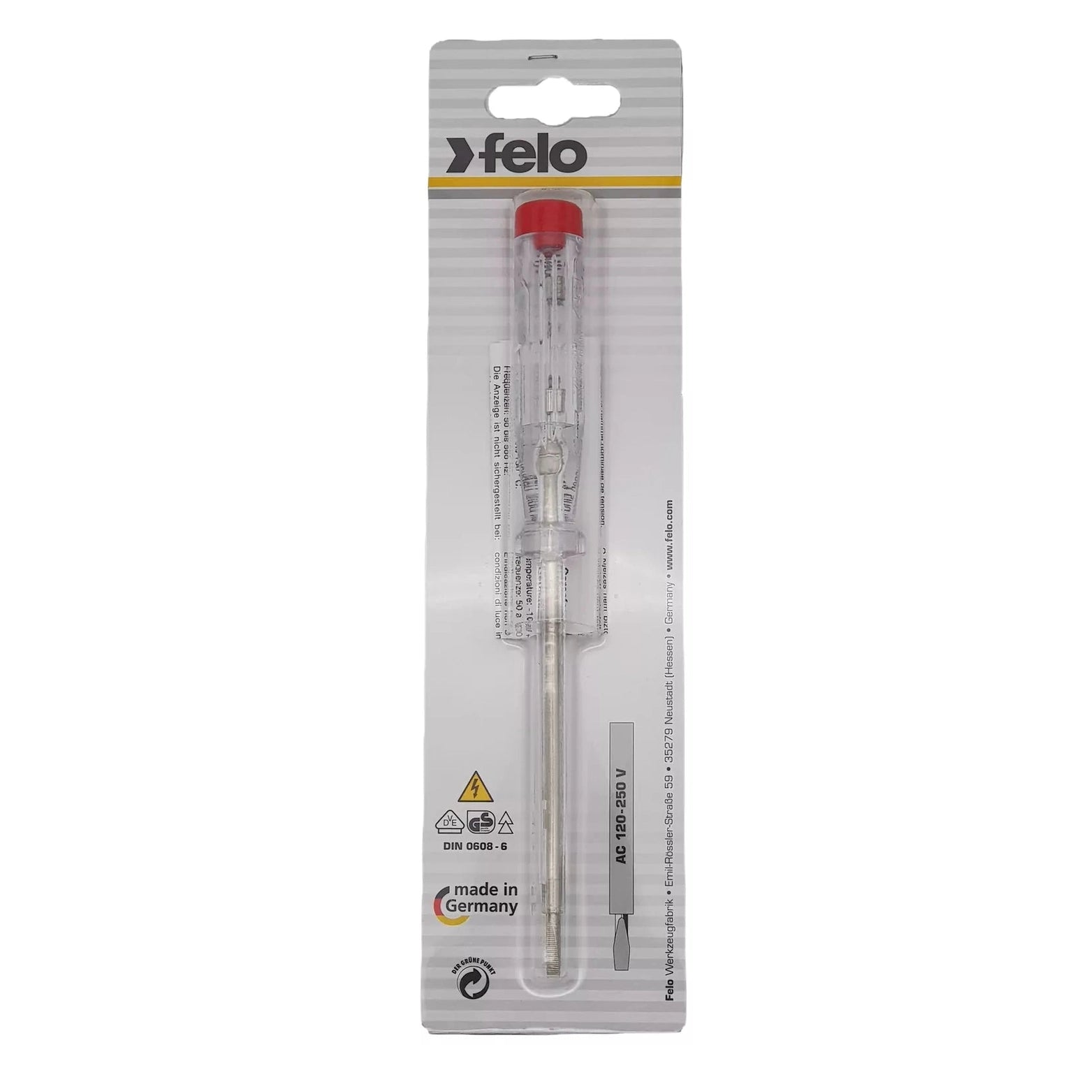 Felo 36135001 Screwdriver voltage tester 3.5X1X100 220-250 V