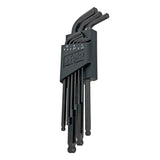 Felo 36500011 Black Oxide Ball End Metric Hex L-Key Set, 1.5 - 10 mm, 9 Pieces