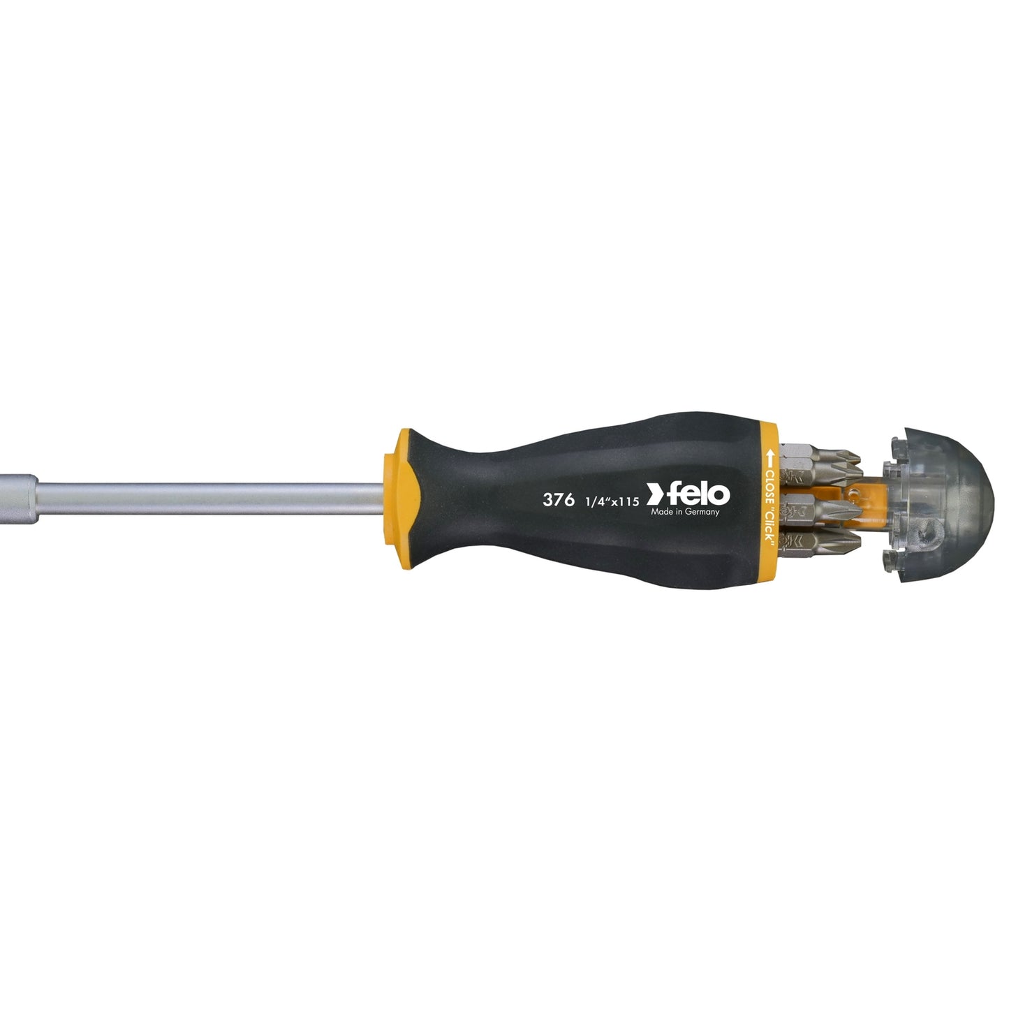 Felo 37604405 Magazine Handle Bitholder, SL/PZ/PH/Torx, 219 mm, 8 Pieces