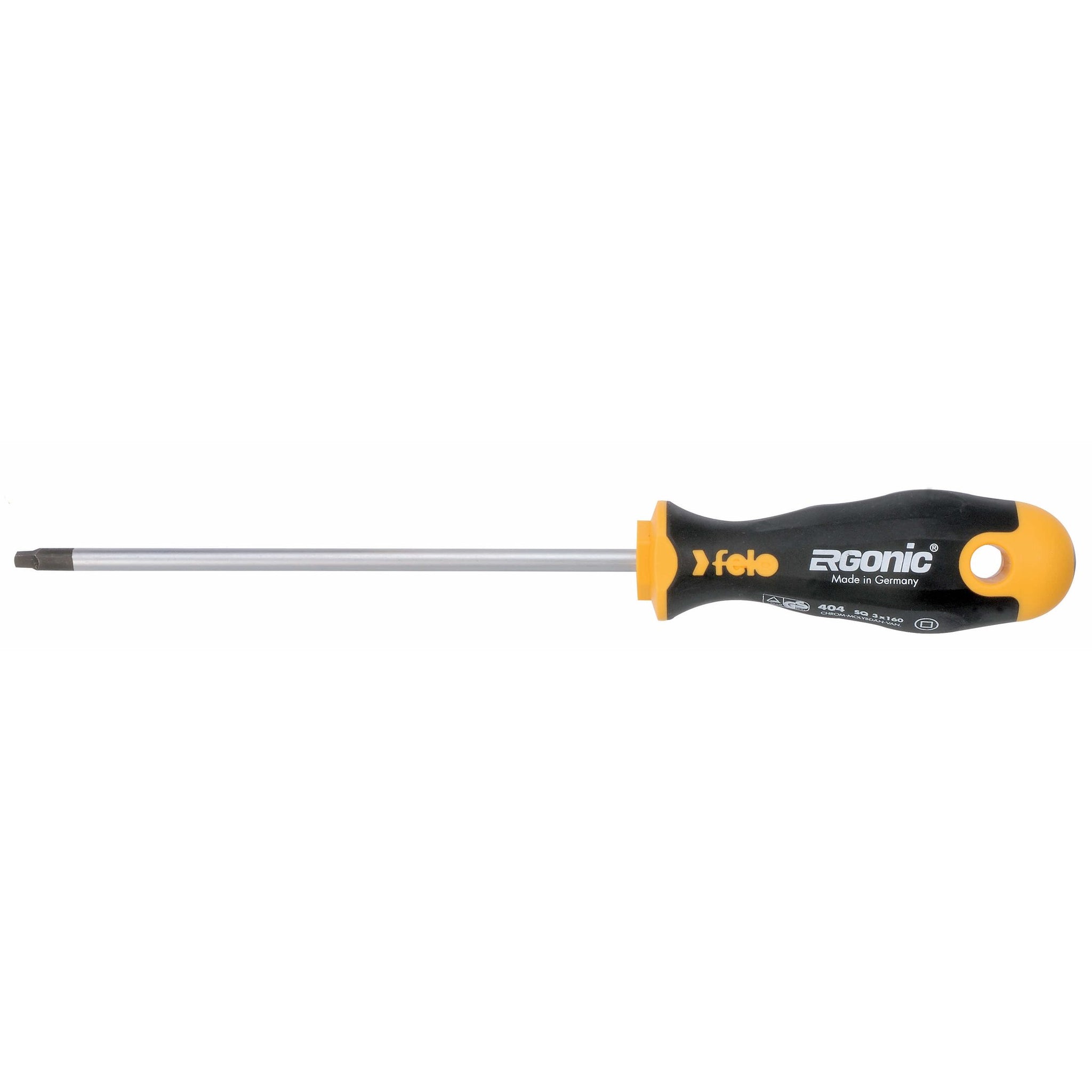 Felo 40493148 Ergonic 3 Piece Square Screwdriver Set