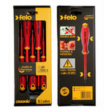 Felo 41385198 E-slim Insulated 5 Piece Slotted & Phillips Screwdriver Set