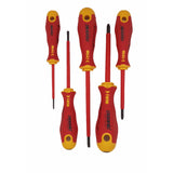 Felo 41396398 Ergonic VDE Insulated Slotted/Phillips Screwdriver Set, 6 Pieces