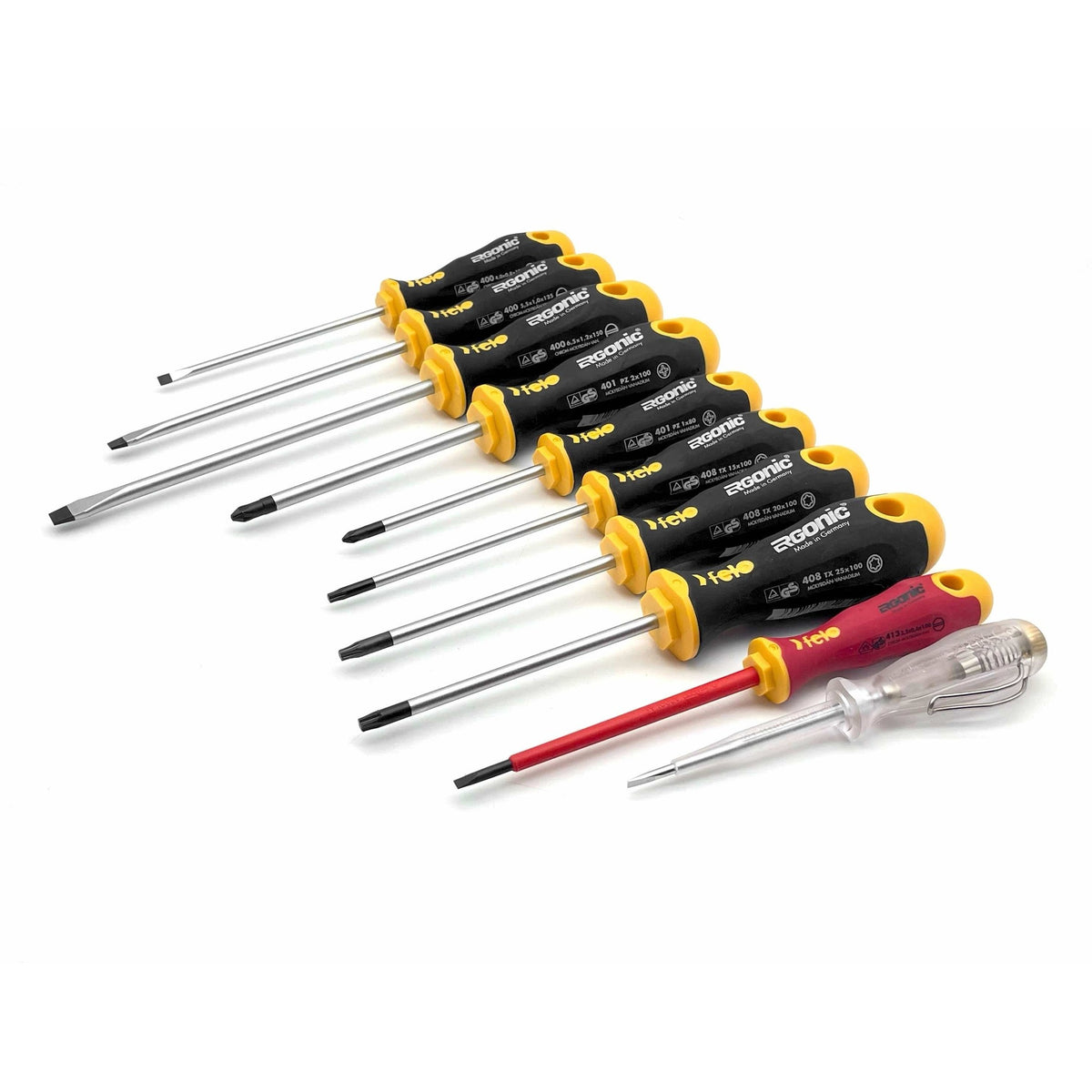 Felo Esmart Set Felo 41397508 VDE Insulated Ergonic + E-Smart Tool Set in XL-Box, 75 P ...