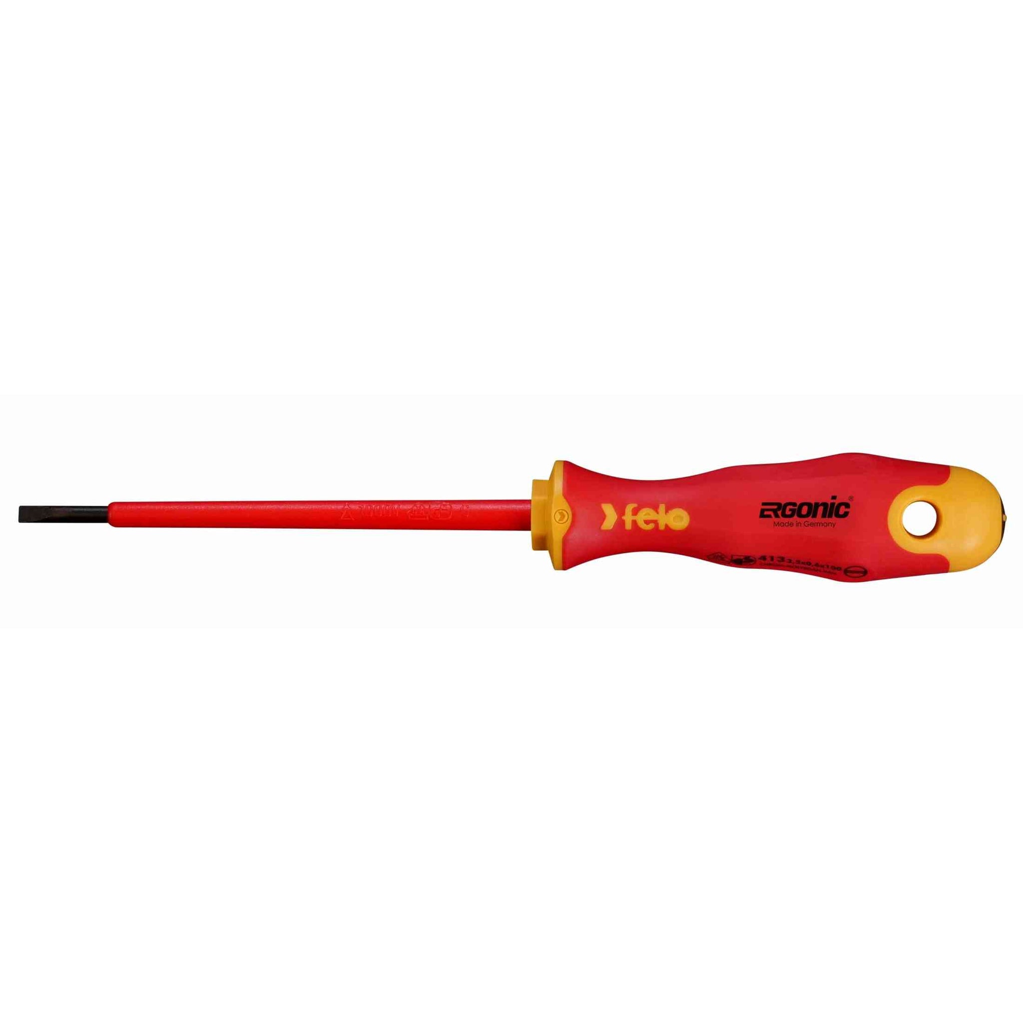 Felo 41491093 Set of screwdrivers dielectric SL/PZ/PH/Tx Ergonic on a steel stand, 10 pcs
